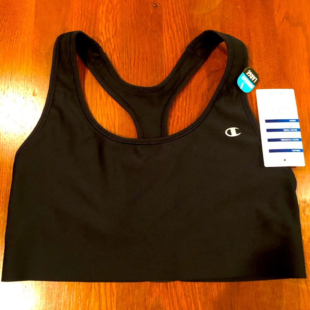 Champion Ladies Black Sports Bra, new never used